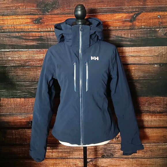 Helly Hansen XS Alphelia Lifaloft Ski Jacket Navy 65676 Waterproof Insulated - Picture 6 of 16